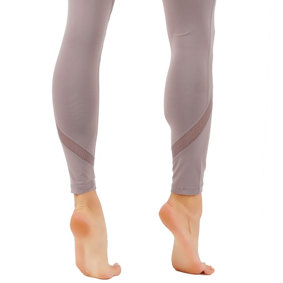 Power Flex Yoga Pants Dry-Fit Workout Legging Mesh - Picture 3 of 3